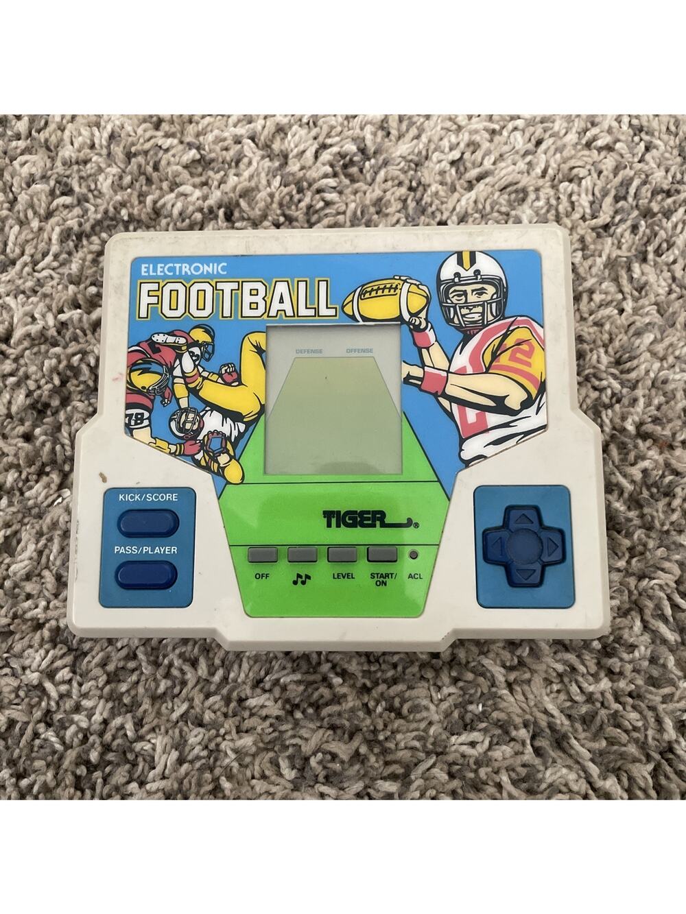 Vintage 1987 Tiger Electronics Handheld FOOTBALL Video Game Tested & Works